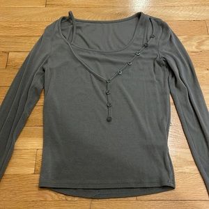 green layered long sleeve